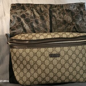Gucci Beige and Brown Men's Bag